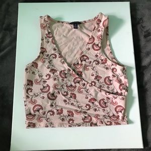 Pink floral crop